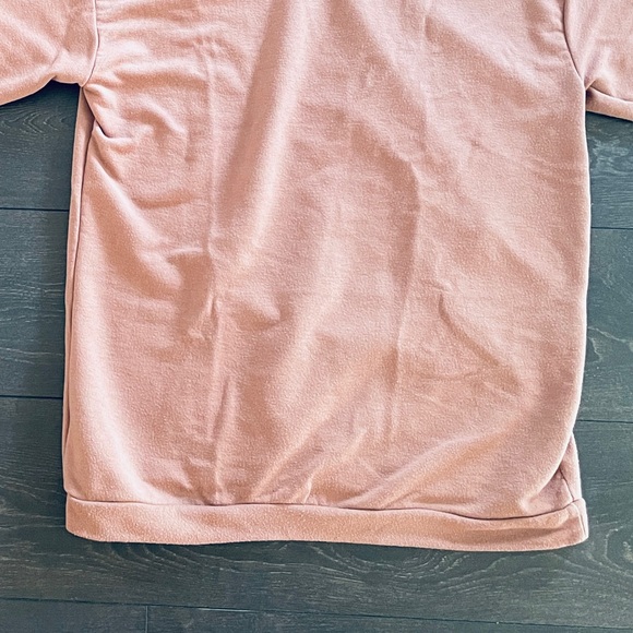 NASTY GAL Dusty Rose Oversized Sweatshirt Hoodie - Picture 8 of 11